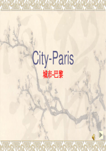 44英文介绍一个城市：巴黎