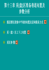 采(盘)区准备巷道布置(有cad图)