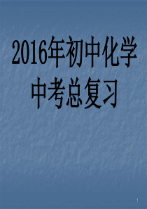 初中化学中考总复习56页