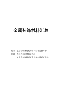 金属装饰材料汇总