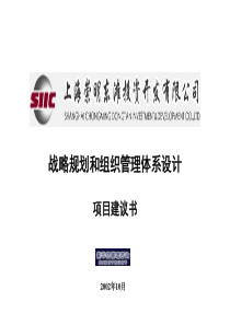 上海东滩投资公司战略和组织管理体系设计项目建议书1027final（推荐PPT148）