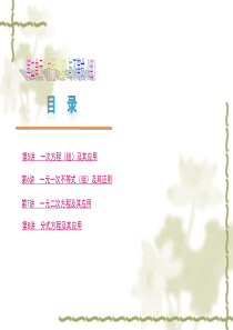 2013中考数学复习第二单元 方程(组)与不等式(组)(共47张PPT)