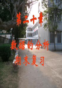 第20章数据的分析期末复习课件