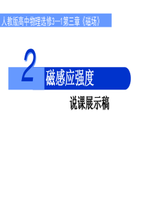 《3.2磁感应强度》说课展示课件