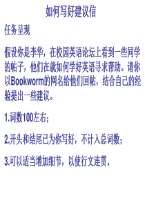 英语建议信模版