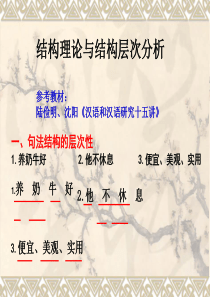 《汉语和汉语研究十五讲》陆俭明