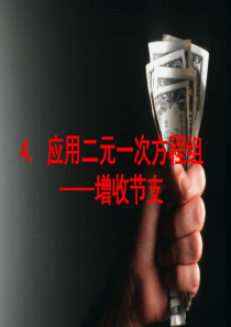 5.4 应用二元一次方程组――增收节支北师大版数学八年级上汇总
