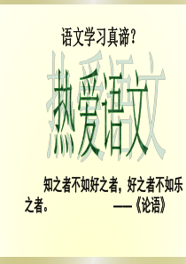 语文学习之我见