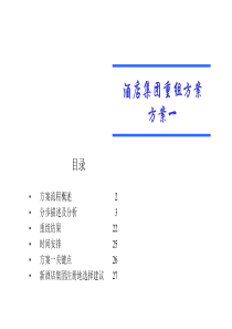 重组方案报告(第三稿)-方案一
