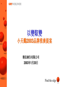 小天鹅2003品牌推广提案a