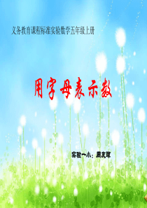用字母表示数课件