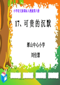 《可贵的沉默》课件