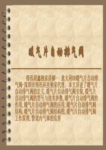 暖气片自动排气阀