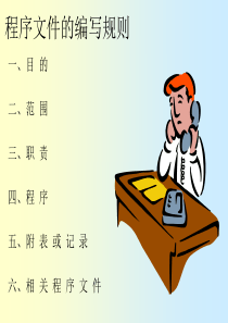 程序文件的编写规则