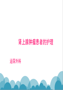 肾上腺肿瘤患者的护理查房