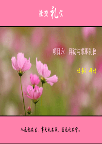 94《社交礼仪》拜访礼仪