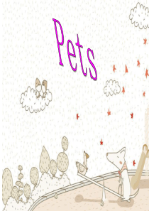 PET 有关宠物的英文 PPT
