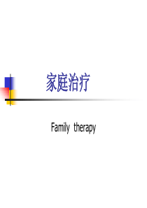 家庭治疗理论
