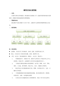 暴雪应急处理预案