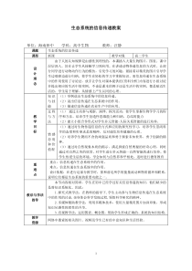 生态系统的信息传递教案