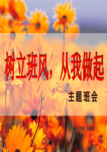 主题班会《班风》ppt (1)