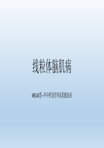 线粒体脑肌病PPT