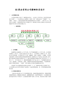 xx药业有限公司薪酬体系设计