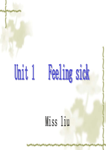 新版开心学英语六年级FeelingSick课件