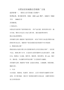 推广方案的收费标准及具体实施细则