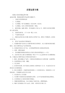 1运营方案