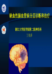 缺血性脑血管病分层诊断和治疗-丁美萍