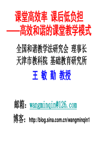 和谐高效的教学模式(压缩)