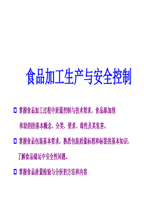 _食品加工生产与安全控制(添加剂预食品包装)