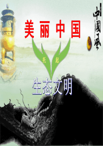 用生态文明托起美丽中国