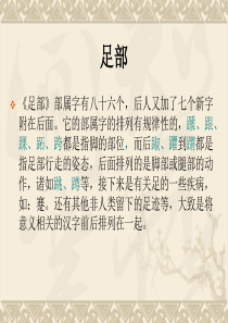 《说文解字“足”部》ppt