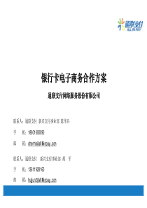 通联支付电子商务-银行卡电子商务合作运营方案