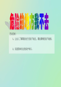 安全教育：危险的地方我不去