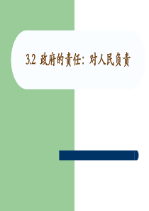 91政府的责任：对人民负责