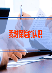 我对保险的认识(75页)