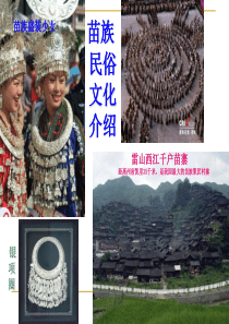 苗族历史、民俗文化介绍