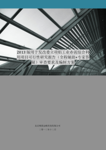 2013版用于立项铝工业赤泥综合利用项目可行性研究报告(甲级资质)审查要求及编制方案