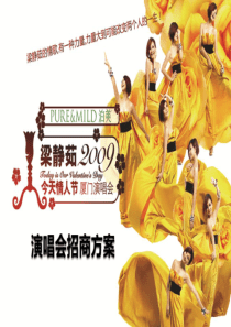 【广告策划-PPT】梁静茹演唱会招方案