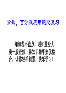北师大版六年级总复习百分数应用题ppt