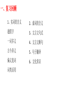 公开课 文言文阅读复习