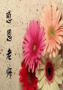 0感恩老师ppt