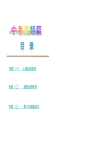2013届山东省中考思品复习方案课件：专题―中考高频篇(山东人民版)(共192张PPT)解析