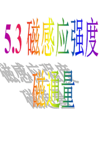 磁感应强度 磁通量