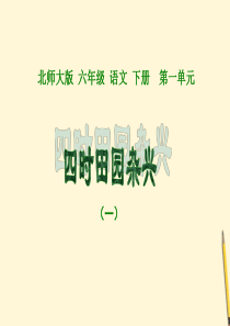古诗二首―四时田园杂兴1课件