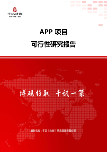 APP项目可行性研究报告