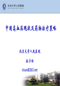 中国高血压现状及药物治疗策略孙宁玲